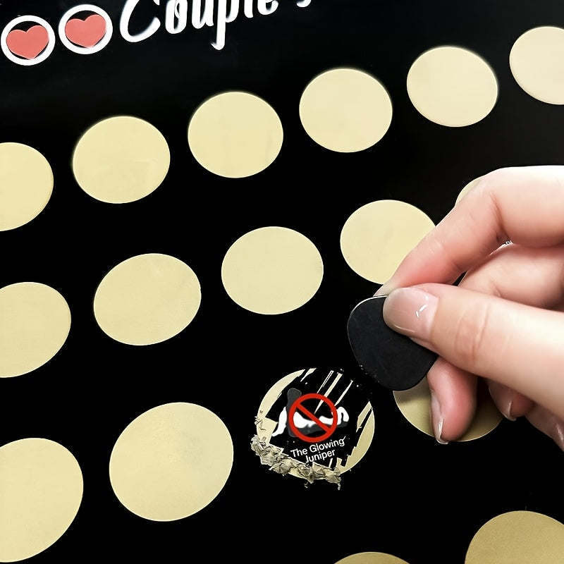 100 Sex Positions Scratch-Off Poster for Couples