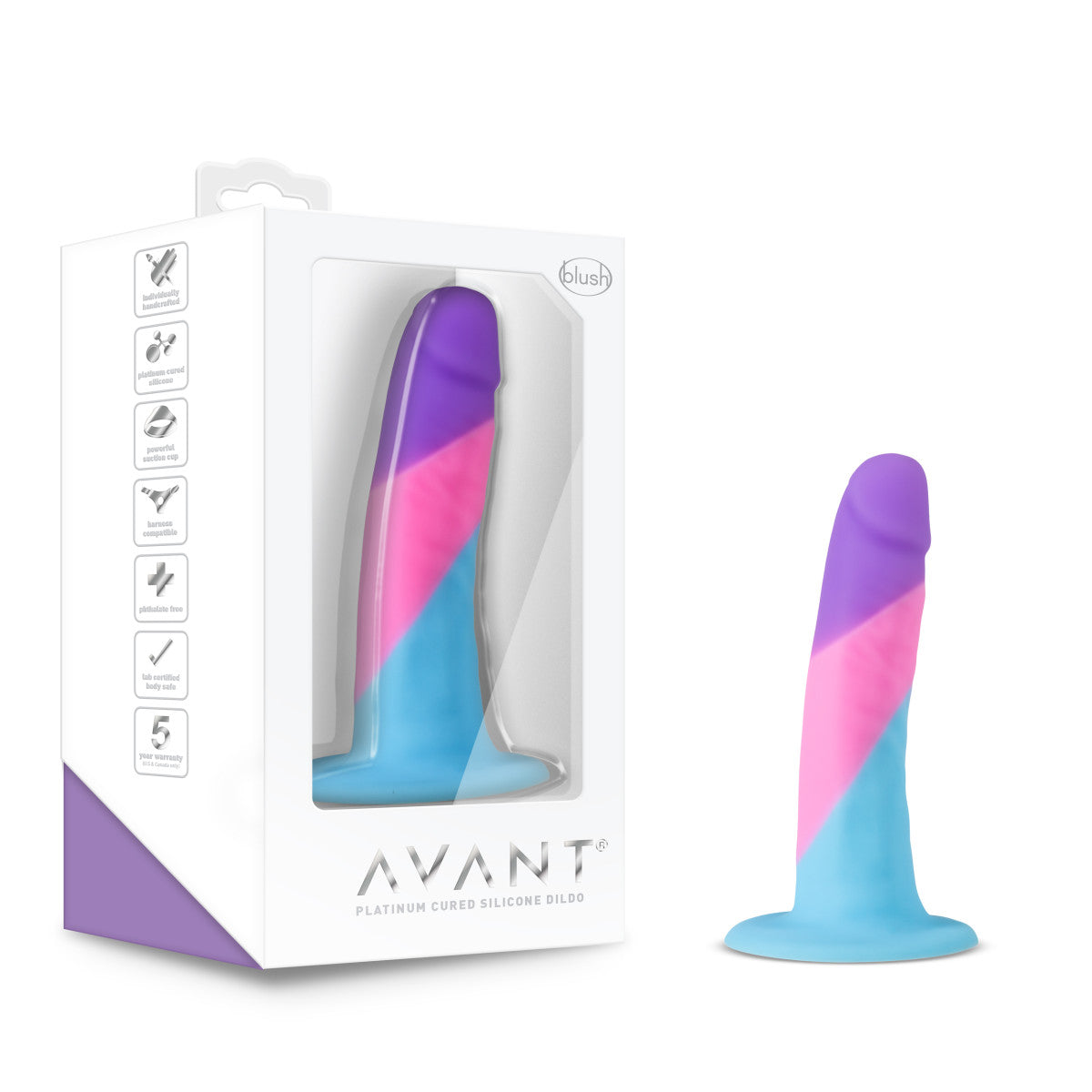 Blush Avant D15 Artisan 5-Zoll-Dildo mit Saugnapfbasis