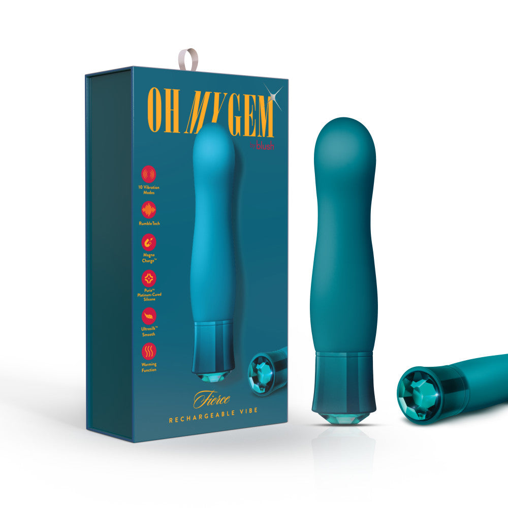 Blush Fierce 5,5-Zoll-G-Punkt-Vibrator mit Wärmefunktion