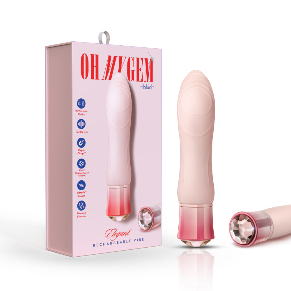 Blush Eleganter 5,5-Zoll-G-Punkt-Vibrator mit Wärmefunktion
