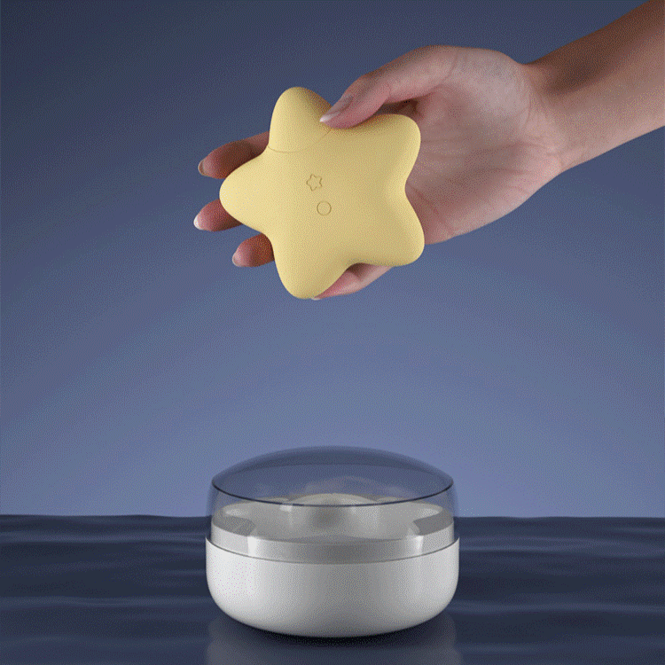 Star Pulse Sucking Clit Vibrating Egg with Projection