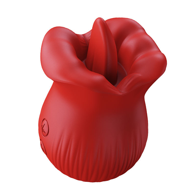 YL Clit Vibrating & Licking Rose Vibrator