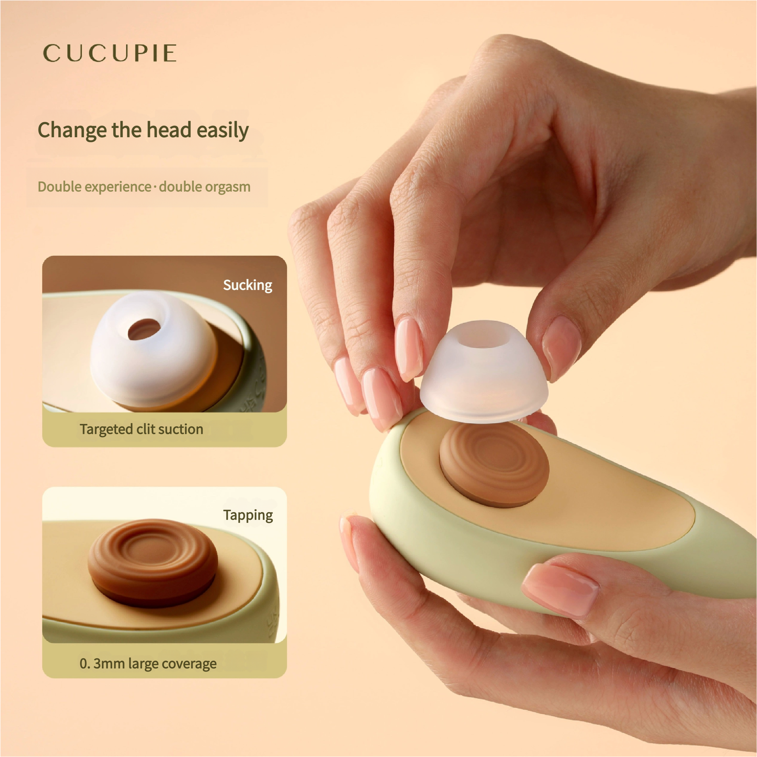 CUCUPIE Avocado Gen 2 Klitorissaugvibrator