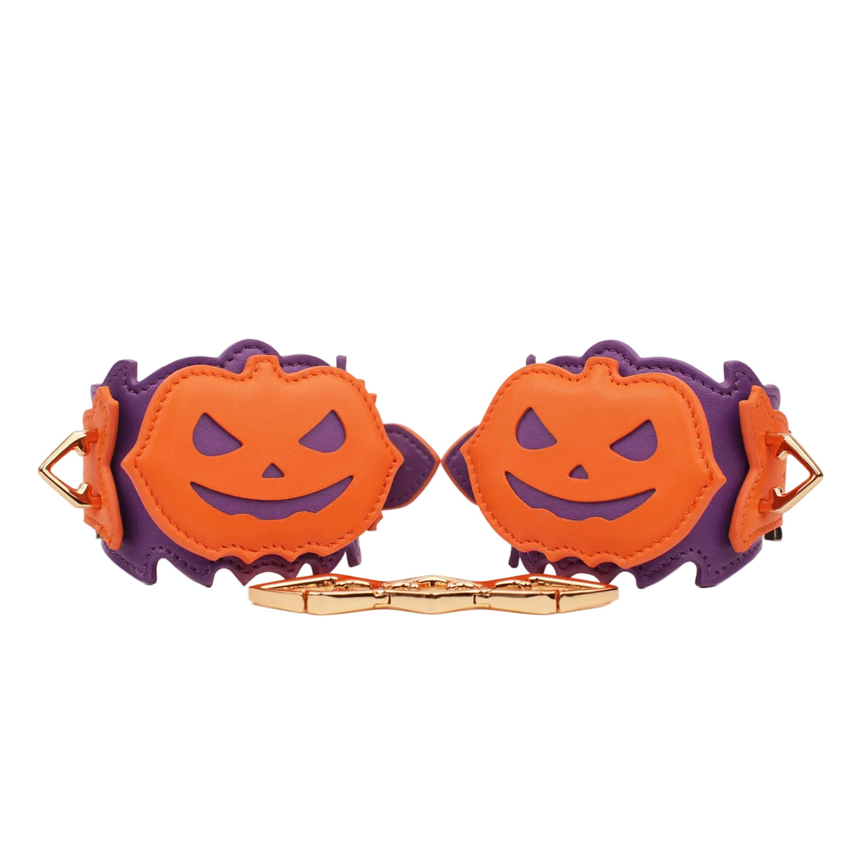 FUNSM Halloween Pumpkin Leather Ankle Cuffs
