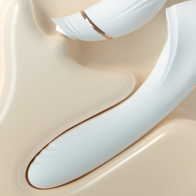 Jiuuy Flower Kiss Clit Sucking & G-Spot Thrusting Rabbit Vibrator App-Controlled