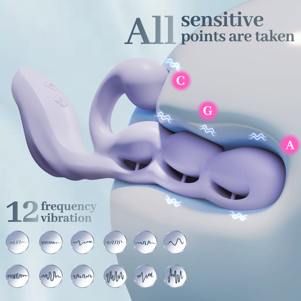 Purple Grape Flexible Clit & G-Spot Vibrator App-Controlled