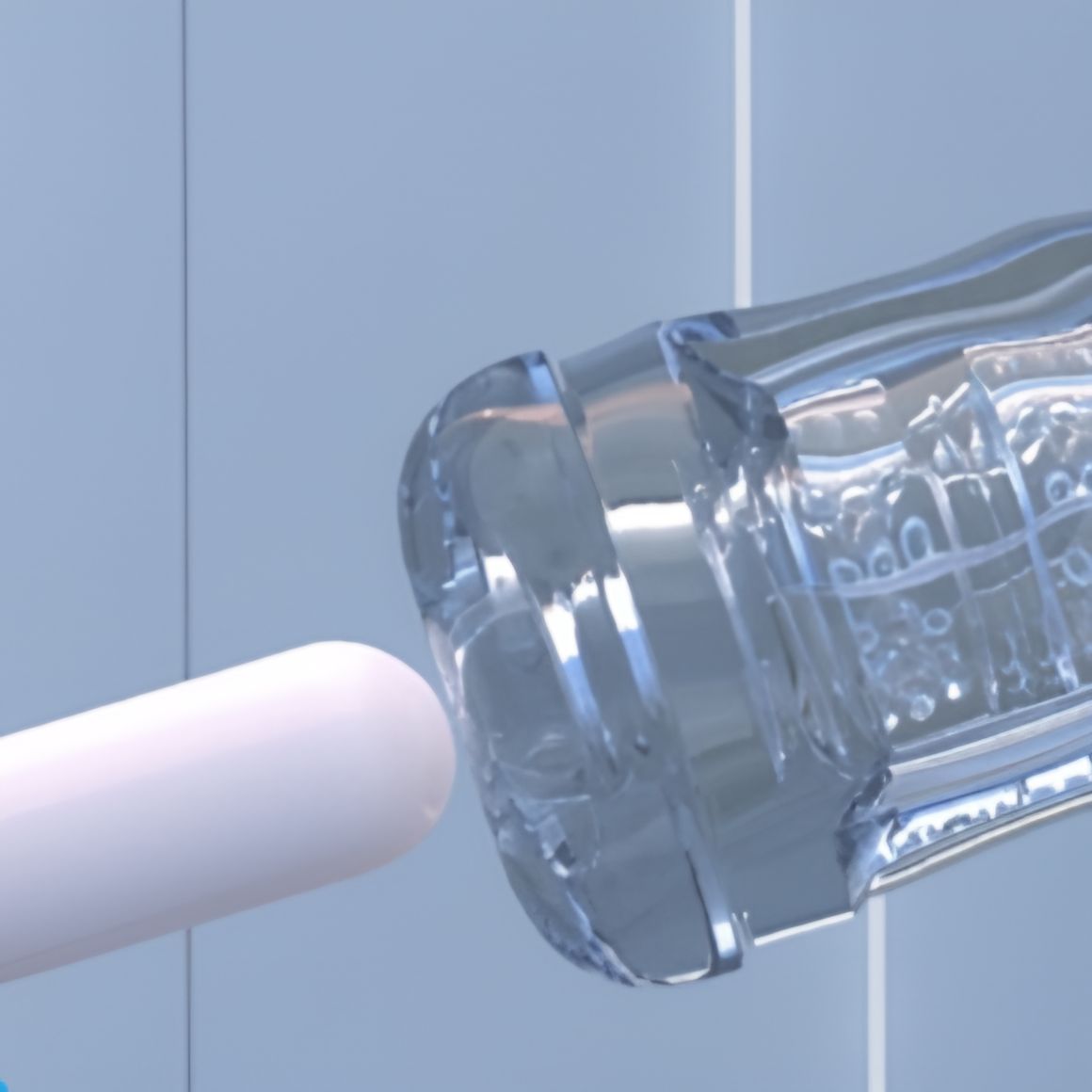 UEKOU Clear Cup Vibrierender männlicher Masturbator, App-gesteuert