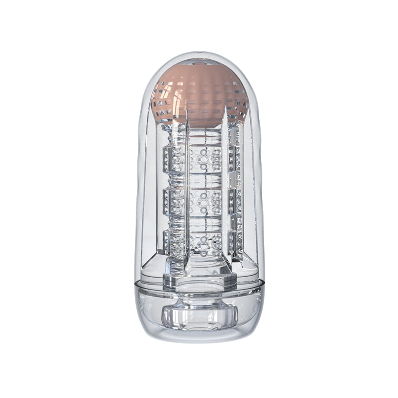 UEKOU Clear Cup Vibrierender männlicher Masturbator, App-gesteuert