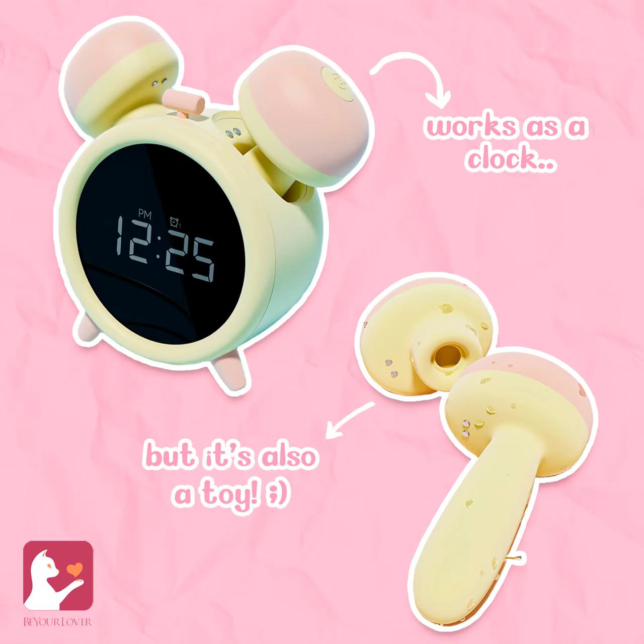 BeYourLover Naughty Clock Klitoris-Sauger &amp; G-Punkt-Vibrator App-gesteuert