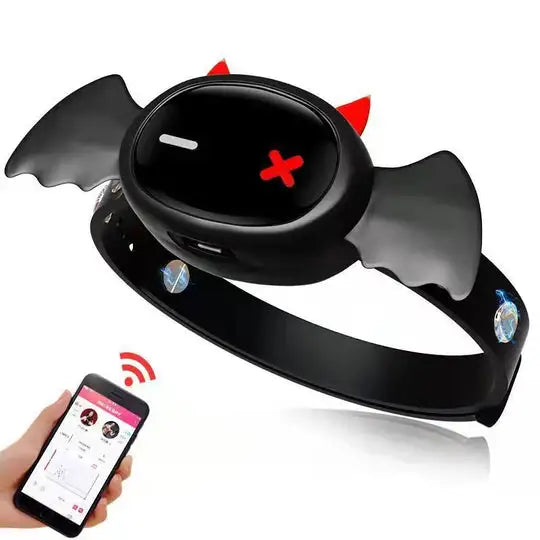 LOCKINK QIUI Love Devil E-Stim Silikonhalsband APP-gesteuert