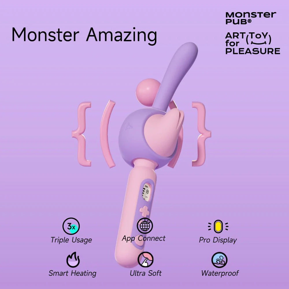 Monster Pub Amazing AV Wand Vibrator App-Controlled