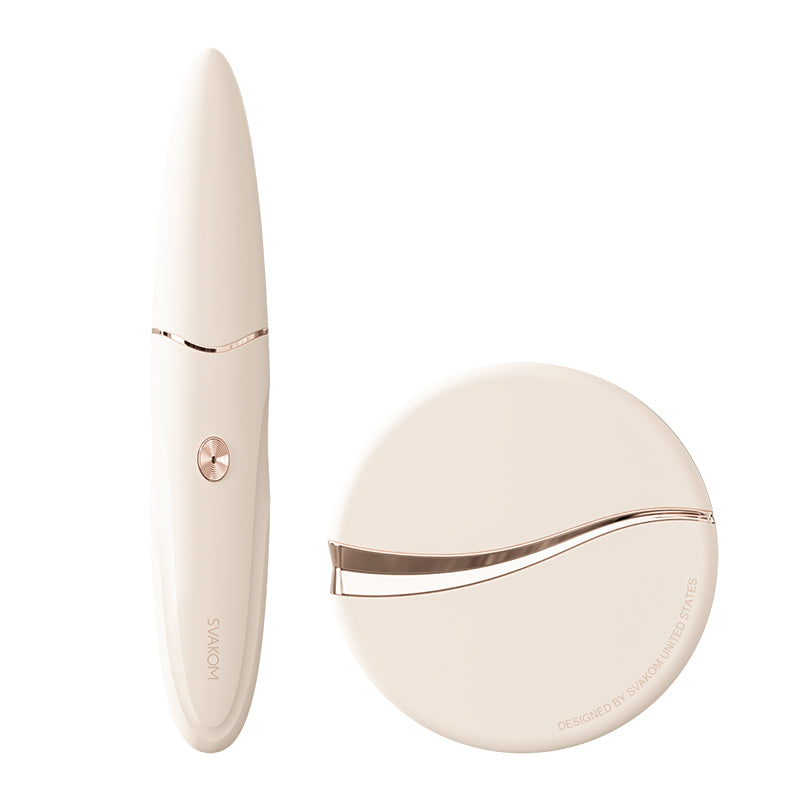 SVAKOM Powder Compact Suction Vibrator & Eyebrow Pencil G-Spot Vibrator Set