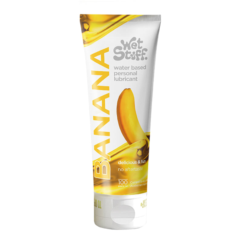 Wet Stuff Banana, essbares Gleitmittel auf Wasserbasis, 100 g