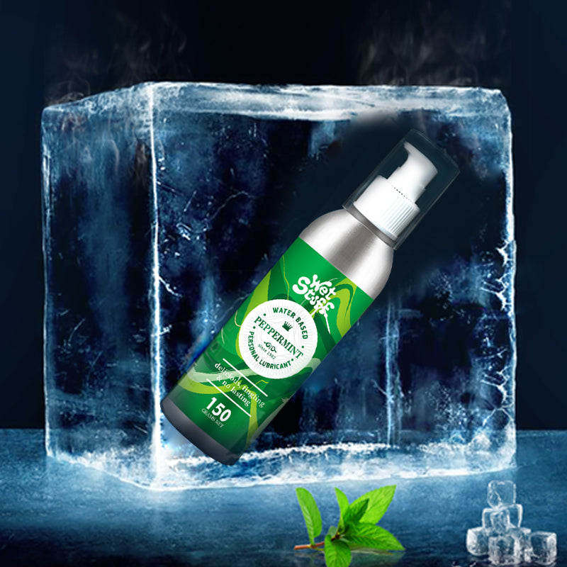 Wet Stuff Pfefferminz-Essbares Gleitmittel auf Wasserbasis, 150 g