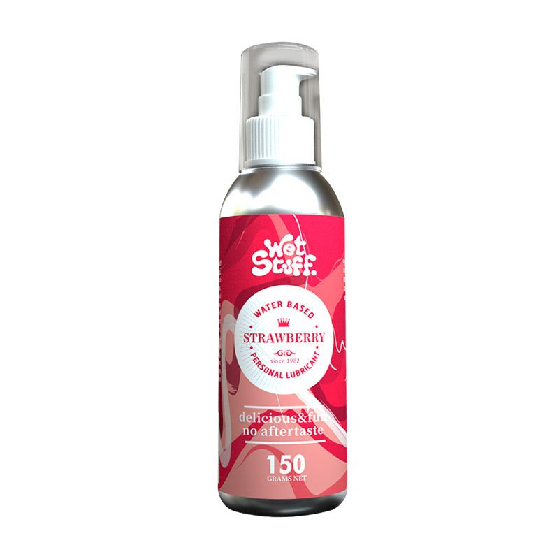 Wet Stuff Erdbeere, essbares Gleitmittel auf Wasserbasis, 150 g
