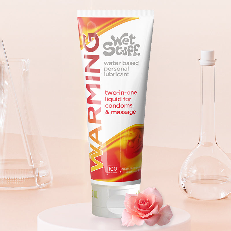 Wet Stuff Wärmendes Gleitmittel auf Wasserbasis ohne Abspülen, 100 g