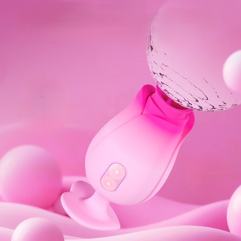 Blush Tulip Trance Klitoris-Saug- und Zungenleck-Vibrator
