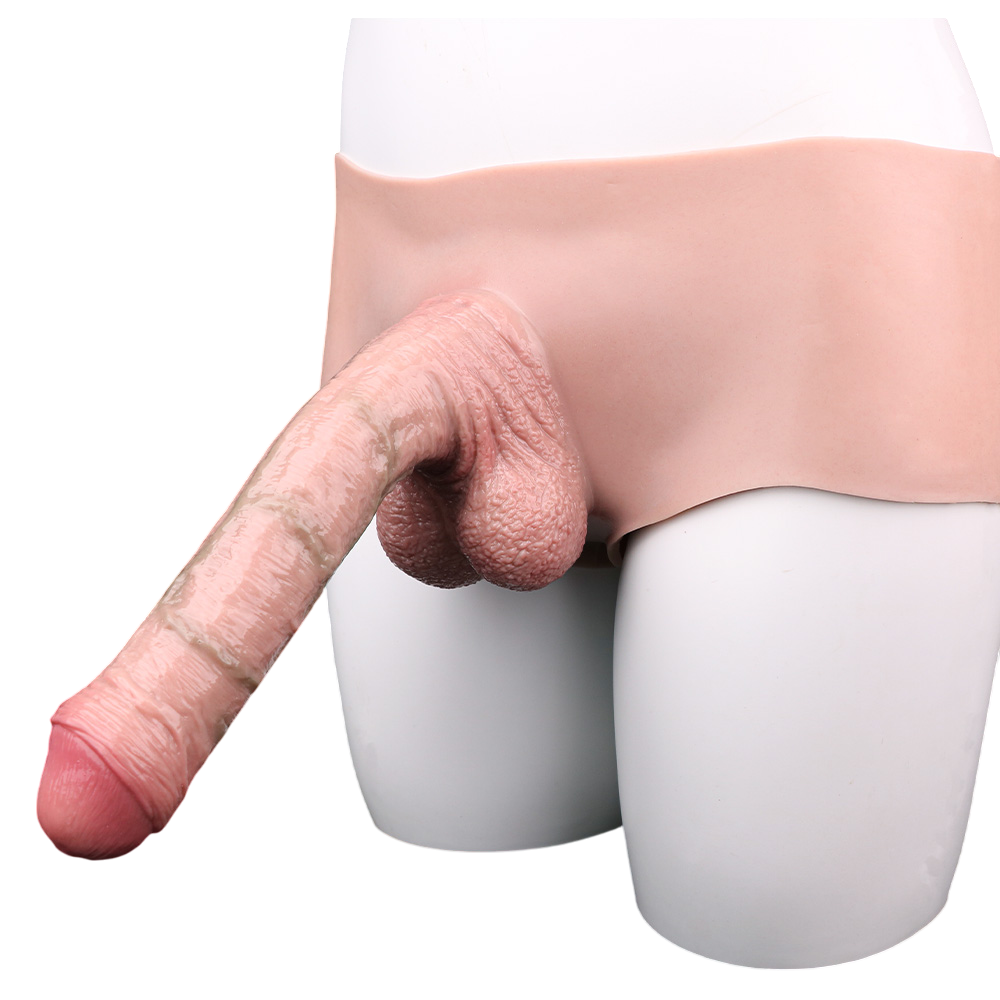 Charles Realistischer Hohl-Dildo mit Gürtel-Slip 23 cm