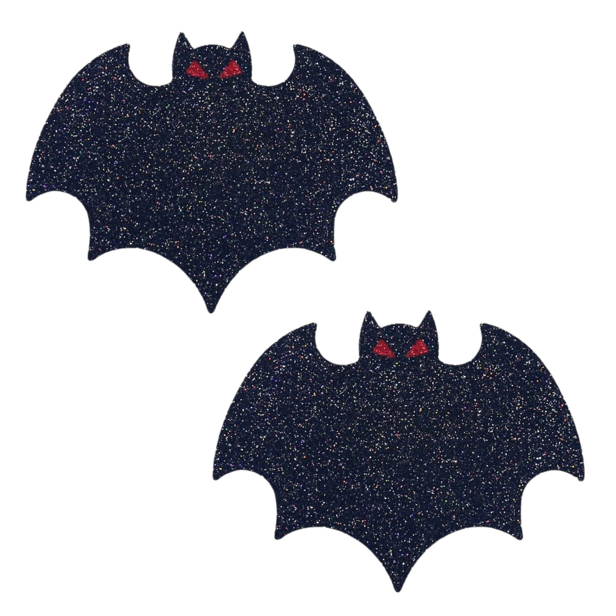 Glitter Halloween Bat Disposable Nipple Covers