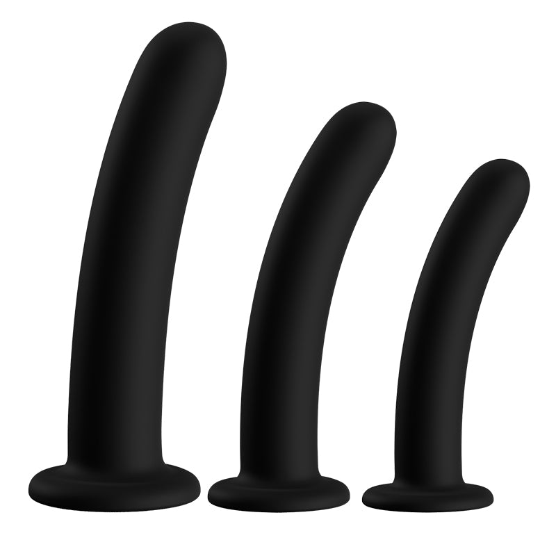 HEIHUN Soft Silicone Dildo & Anal Plug - 3 Sizes