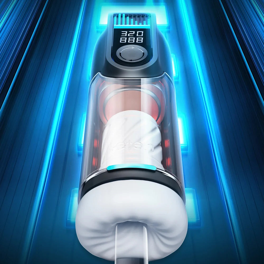 Leten Black Hole Pro Saug- und Stoß-Masturbator für Männer