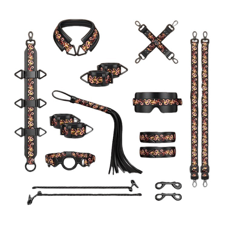 LOCKINK Bondage-Fesselset „Flowering Serpent“ aus Leder