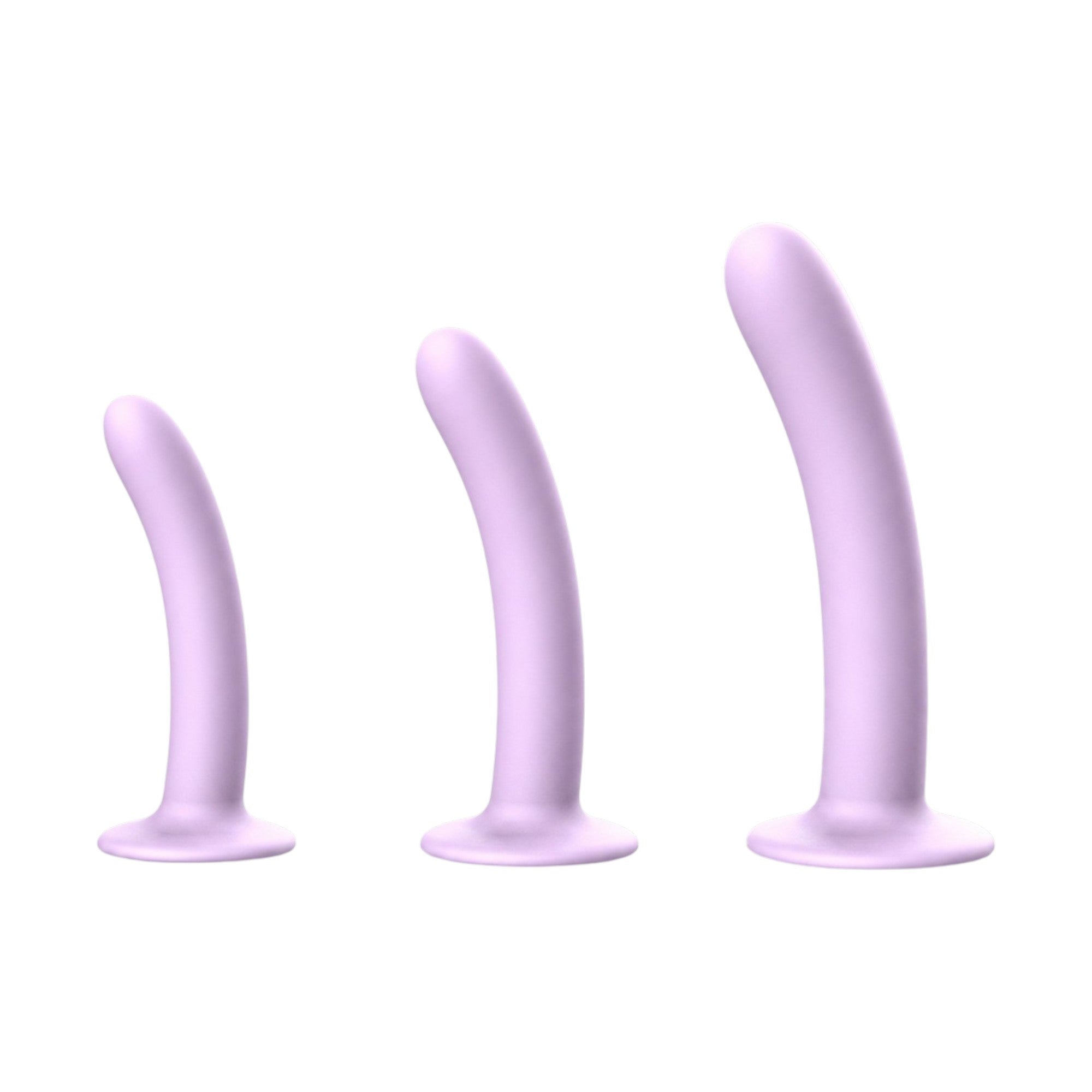 Mei Soft Silicone Vibrating Dildo & Anal Plug - 3 Sizes