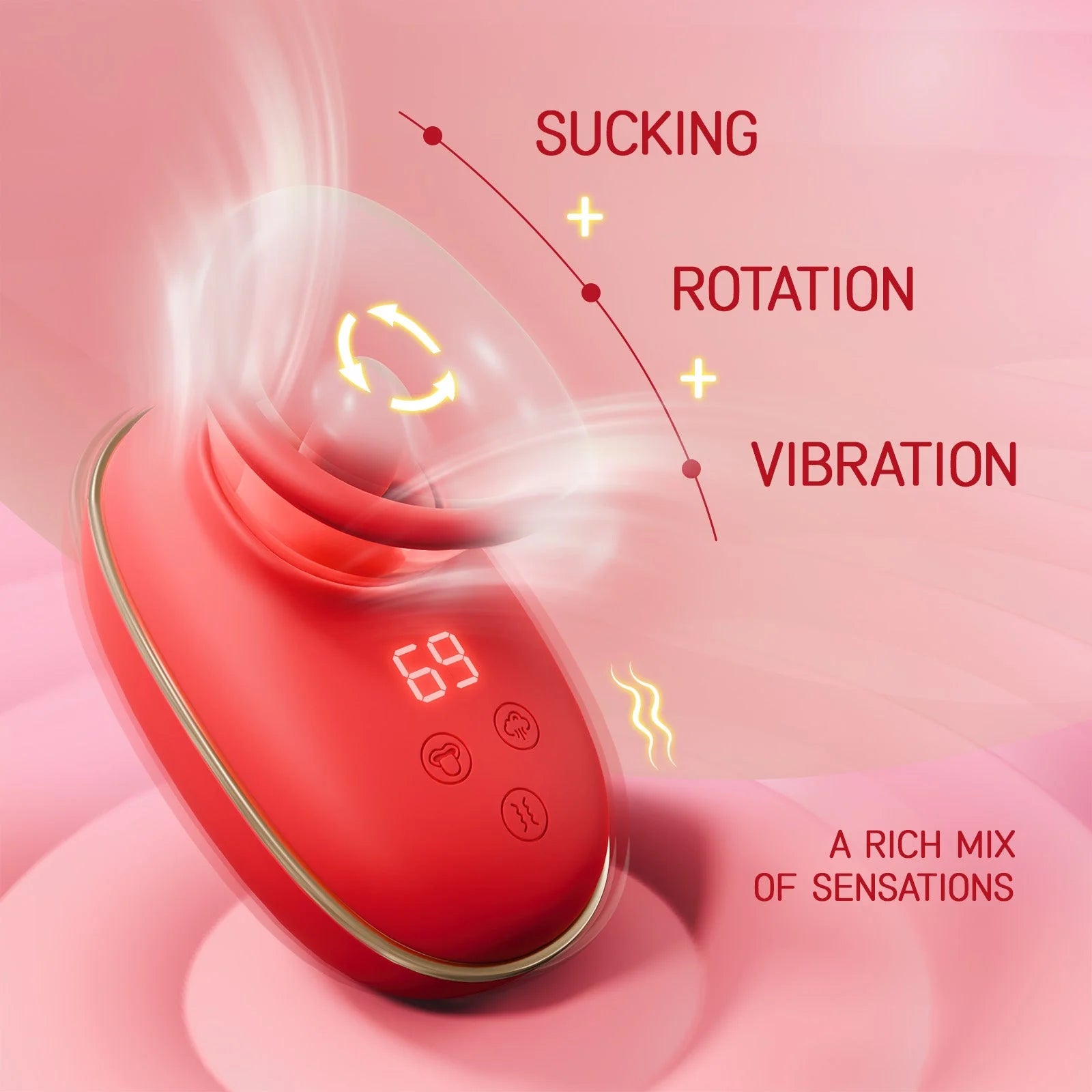 Oronova Caelia Klitoris-Saug- und Leckvibrator
