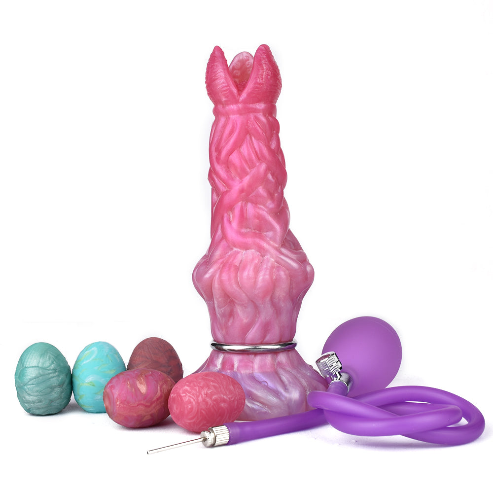Pandora Pfirsich Hexen-Ovipositor Dildo 20 cm