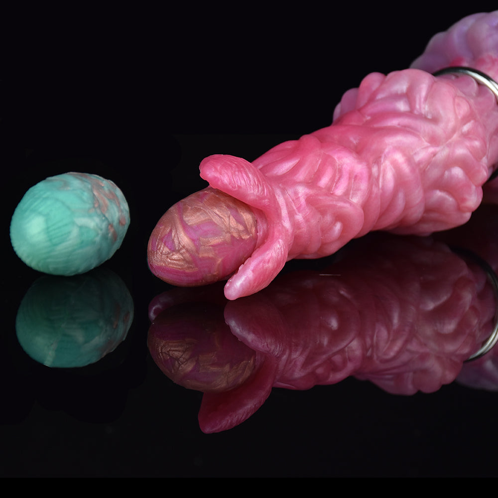 Pandora Pfirsich Hexen-Ovipositor Dildo 20 cm